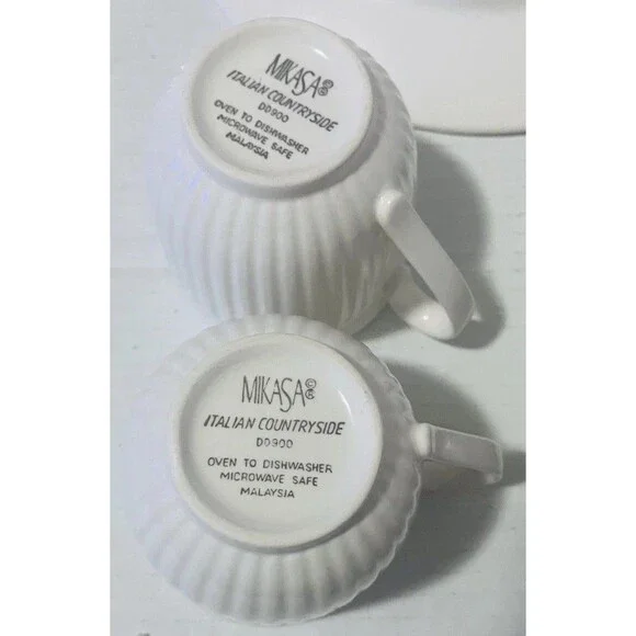 Lot of 2 Mikasa Italian Countryside ~ Cup & Saucer Set with two soup bowls DD900 - Picture 16 of 16